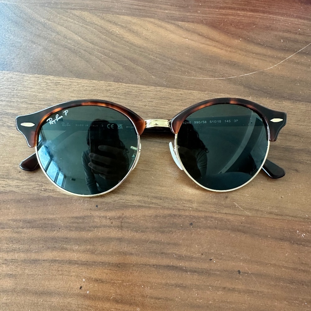 Raanan women’s club round sunglasses new